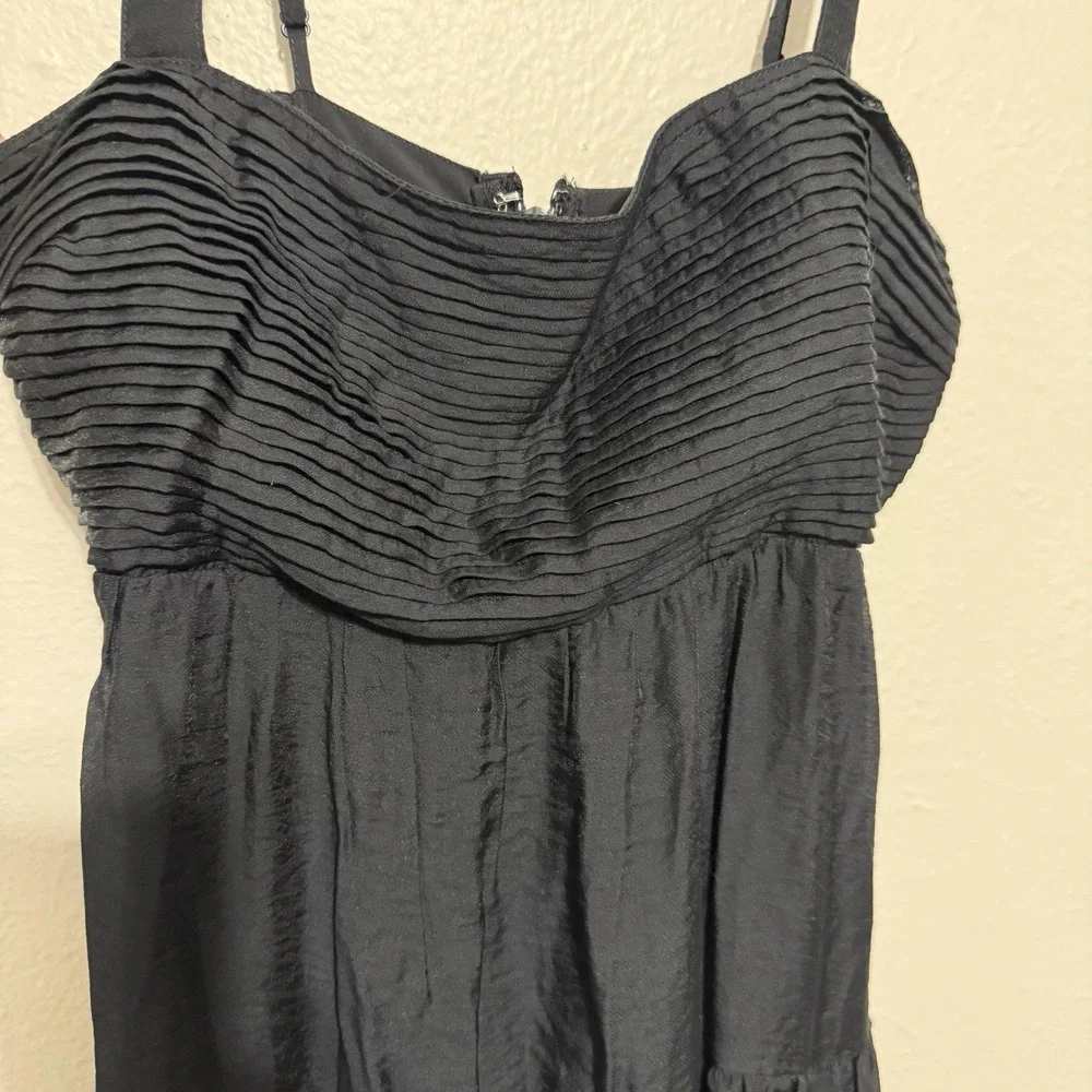 Abercrombie & Fitch Maxi Dress Black Flowy Summer Travel Beach Vacation